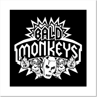 Bald Monkeys Rock Band Posters and Art